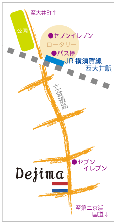 Dejimaの地図